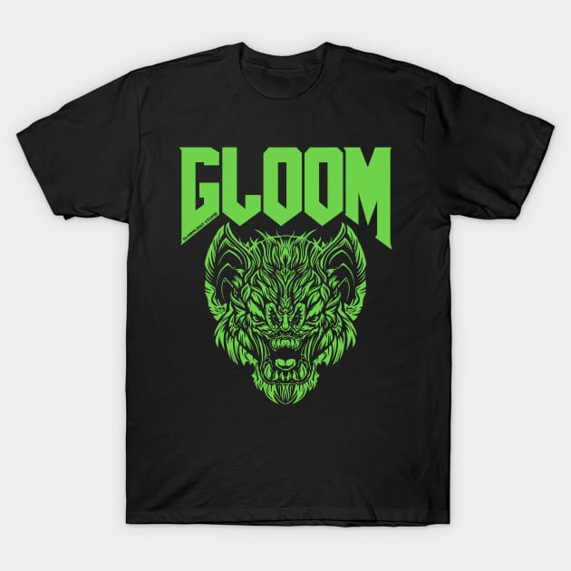 Green Plant & Doom Bat T-Shirt by Gloomlight